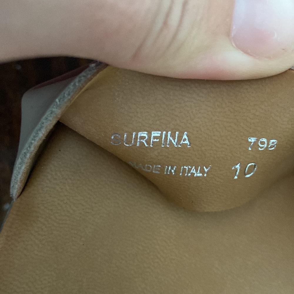 Steve Madden Cream Leather Platform Wedge Sandals - Picture 3 of 9
